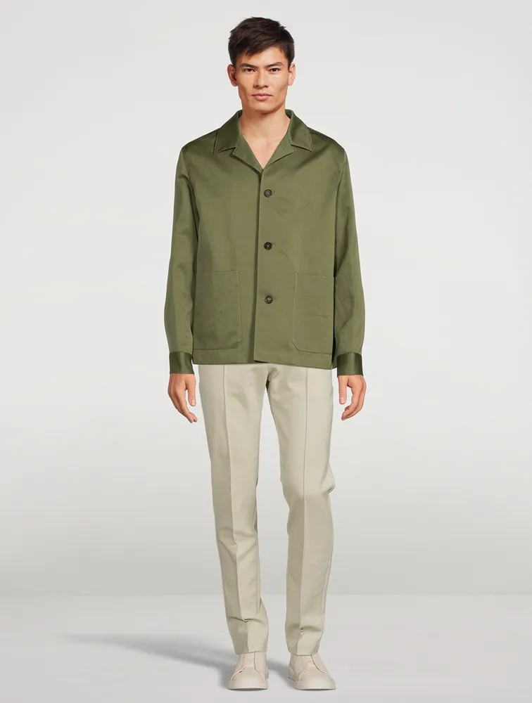 Cotton-Blend Chore Jacket