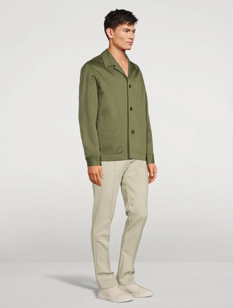 Cotton-Blend Chore Jacket
