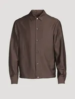 Wool And Mohair Shirt Jacket