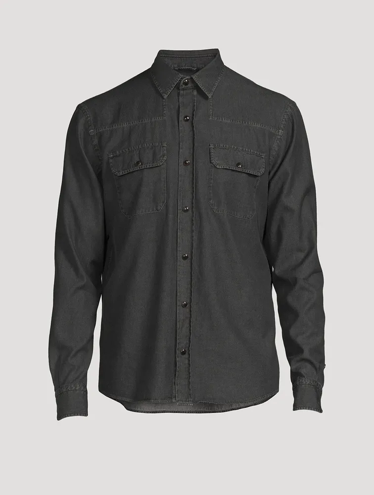 Cotton Western Denim Shirt