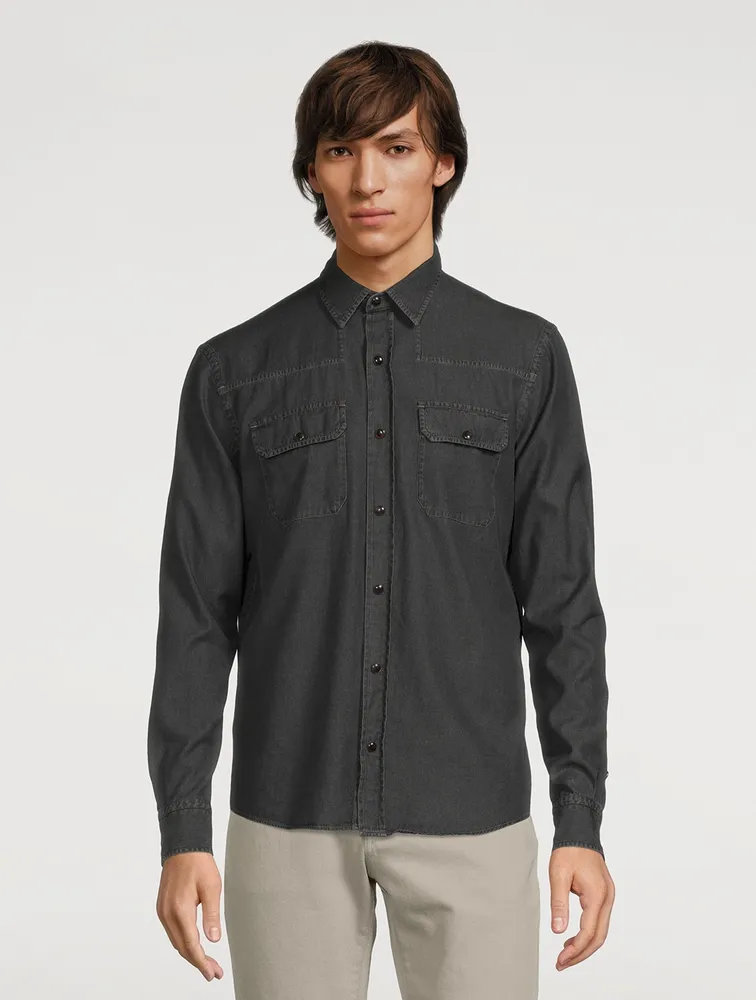 Cotton Western Denim Shirt