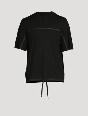 Techmerino Wool Jersey Half-Zip T-Shirt