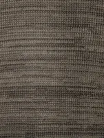 Cotton Waffle-Stitch Sweater