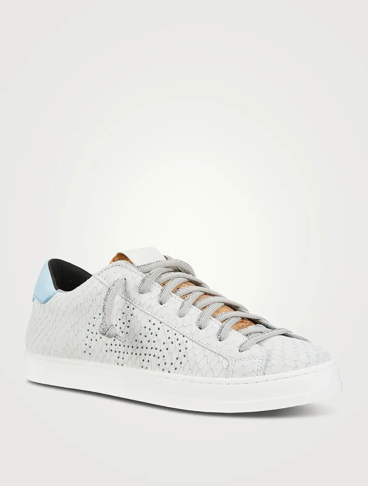 John Perforated Leather Sneakers