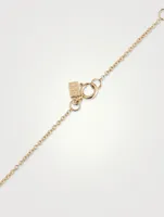 14K Gold Sapphire Heart Necklace
