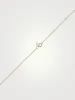 14K Gold Emerald Heart Necklace