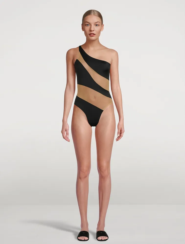 Snake Mesh Mio One-Piece Swimsuit