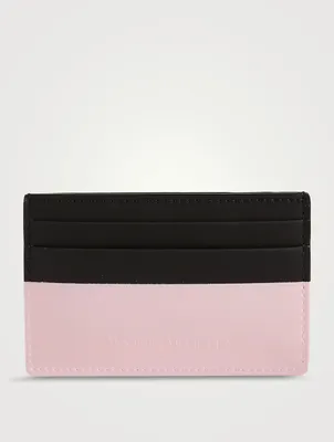 Leather And Rubber Two-Tone Card Case