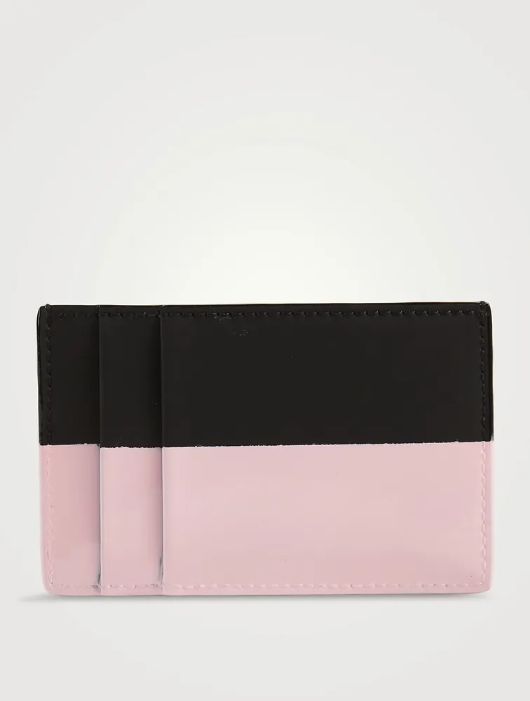 Leather And Rubber Two-Tone Card Case