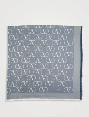 VLOGO Signature Jacquard Silk Scarf