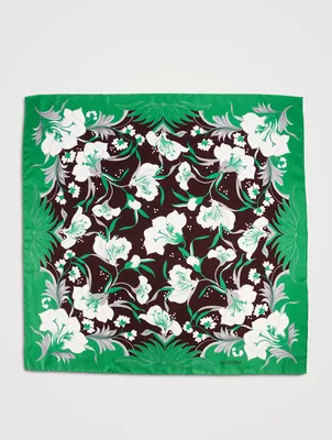 Silk Scarf In Floral Print