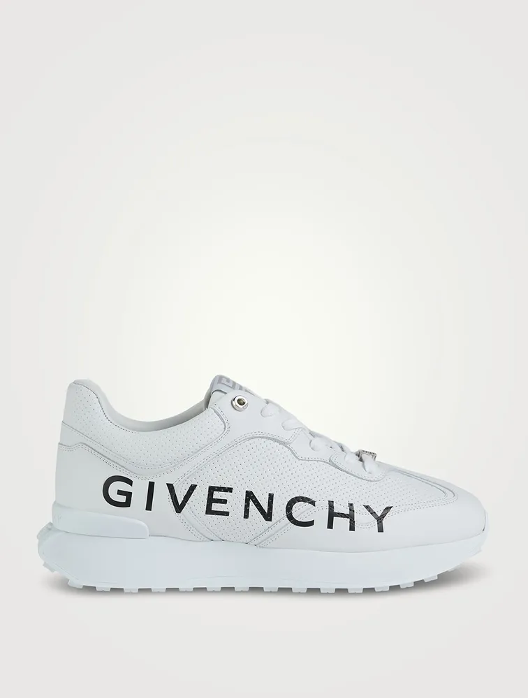 GIV Perforated Leather Runner Sneakers