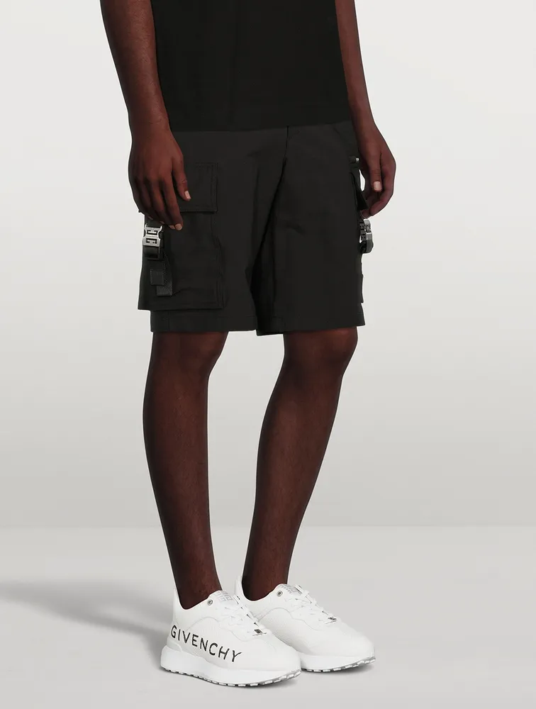 GIV Perforated Leather Runner Sneakers