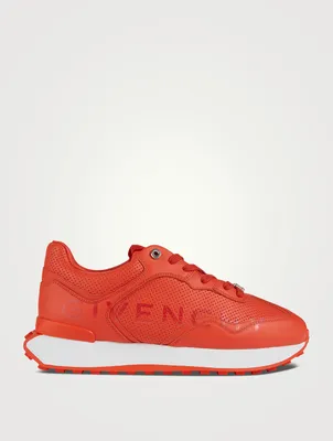 GIV Perforated Leather Runner Sneakers
