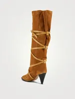 Lophie Suede Knee-High Boots