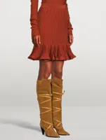 Lophie Suede Knee-High Boots