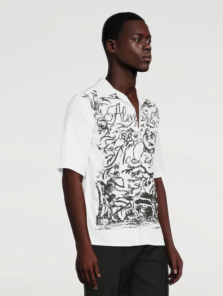 Cotton Short-Sleeve Graphic Shirt