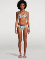 Low-Rise Bikini Bottom In Floral Print