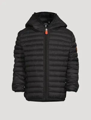 Kids Dony Quilted Zip Jacket With Hood