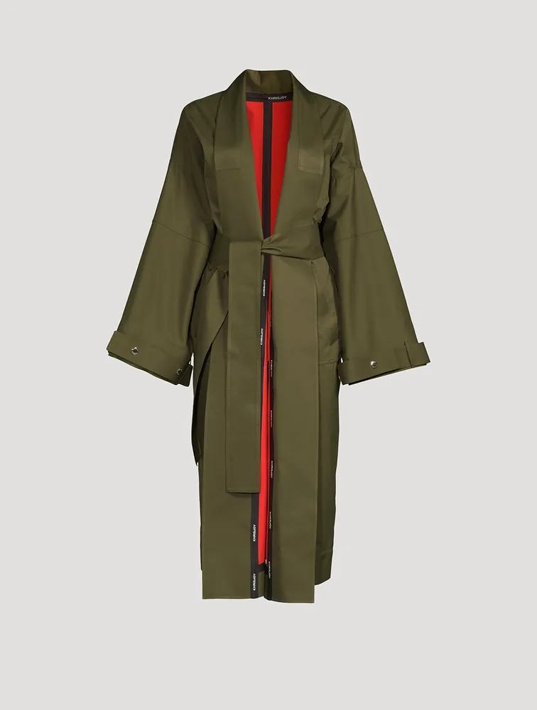 Kimono Belted Rain Coat