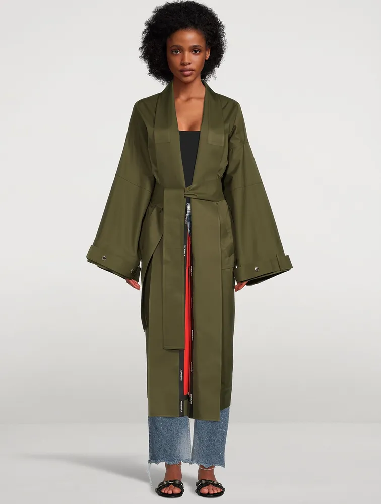 Kimono Belted Rain Coat