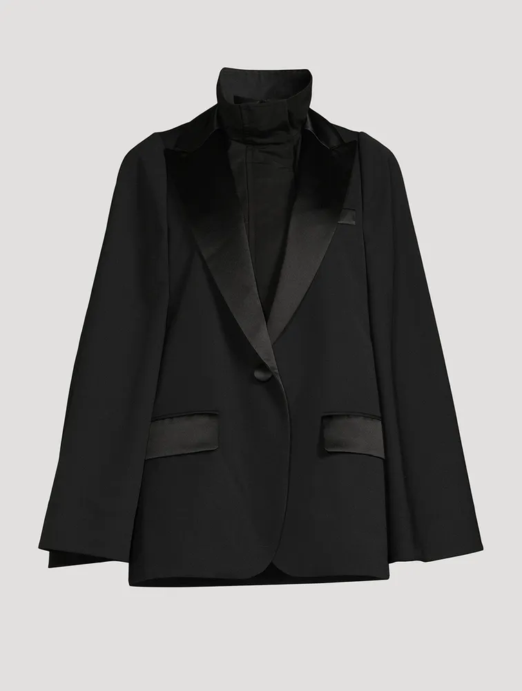 Suiting Mix Tuxedo Cape