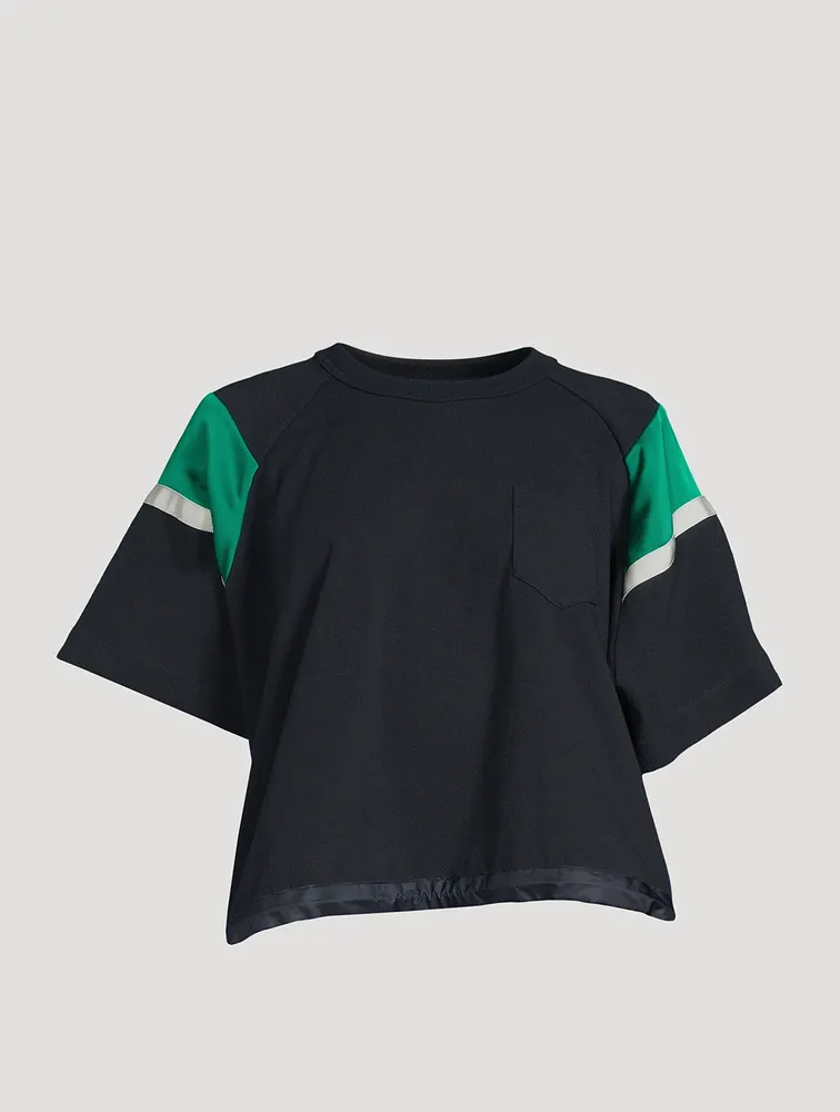 Jersey x Satin T-Shirt