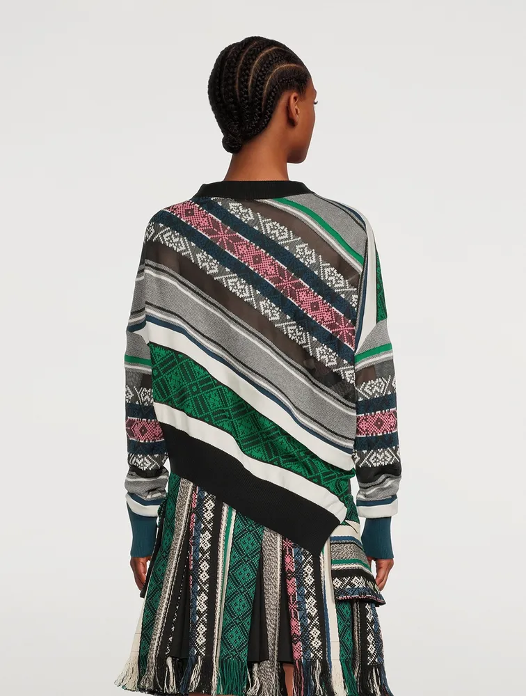 Jacquard Rug Sweater