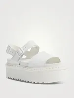 Voss Quad Leather Platform Sandals