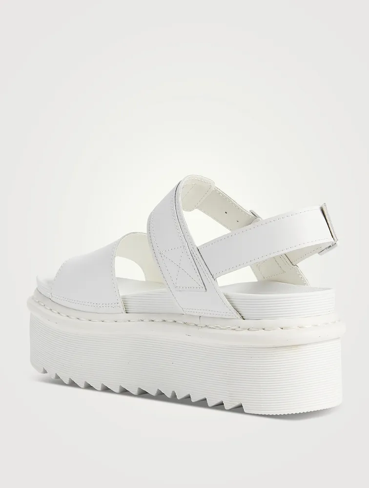 Voss Quad Leather Platform Sandals