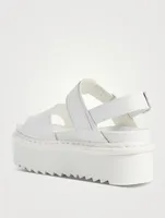 Voss Quad Leather Platform Sandals