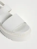 Voss Quad Leather Platform Sandals