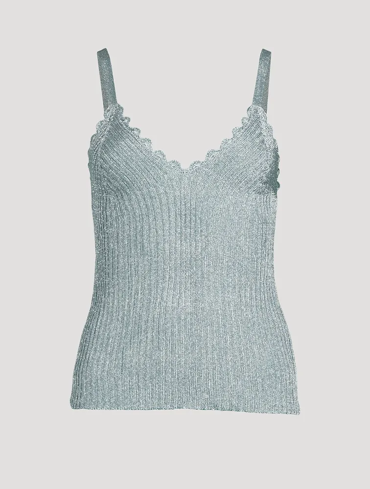 Metallic Knit Cami