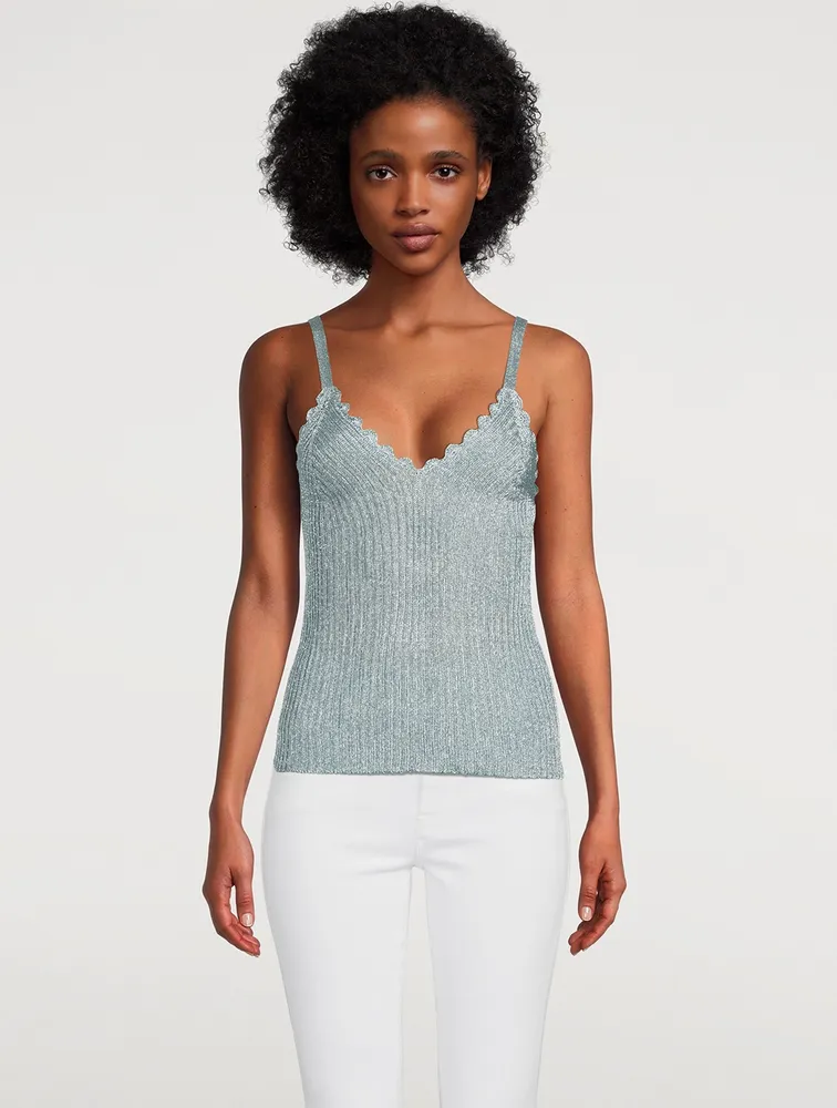 Metallic Knit Cami