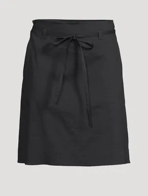 Good Linen Tie Skirt