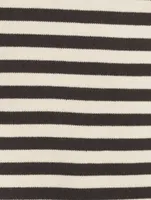 Perfect Cut-Off T-Shirt Stripe Print