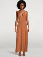 Alula Backless Knit Maxi Dress