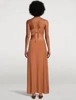 Alula Backless Knit Maxi Dress