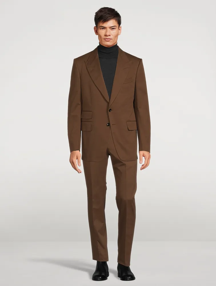 Shelton Cotton And Cashmere Peak Lapel Jacket
