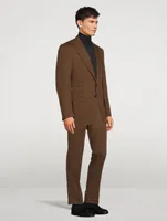 Shelton Cotton And Cashmere Peak Lapel Jacket