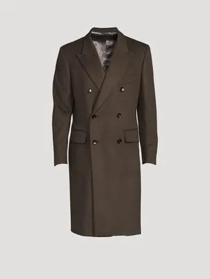 Cashmere Double-Breasted Coat
