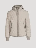 Diamond Quilted Jacket With Hood