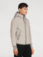 Diamond Quilted Jacket With Hood