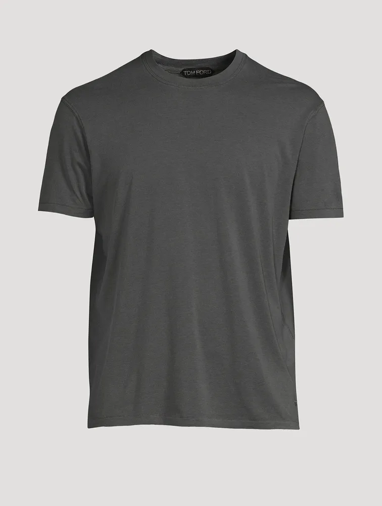 Cotton-Blend Crewneck T-Shirt