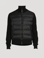 Wool Zip Down Jacket