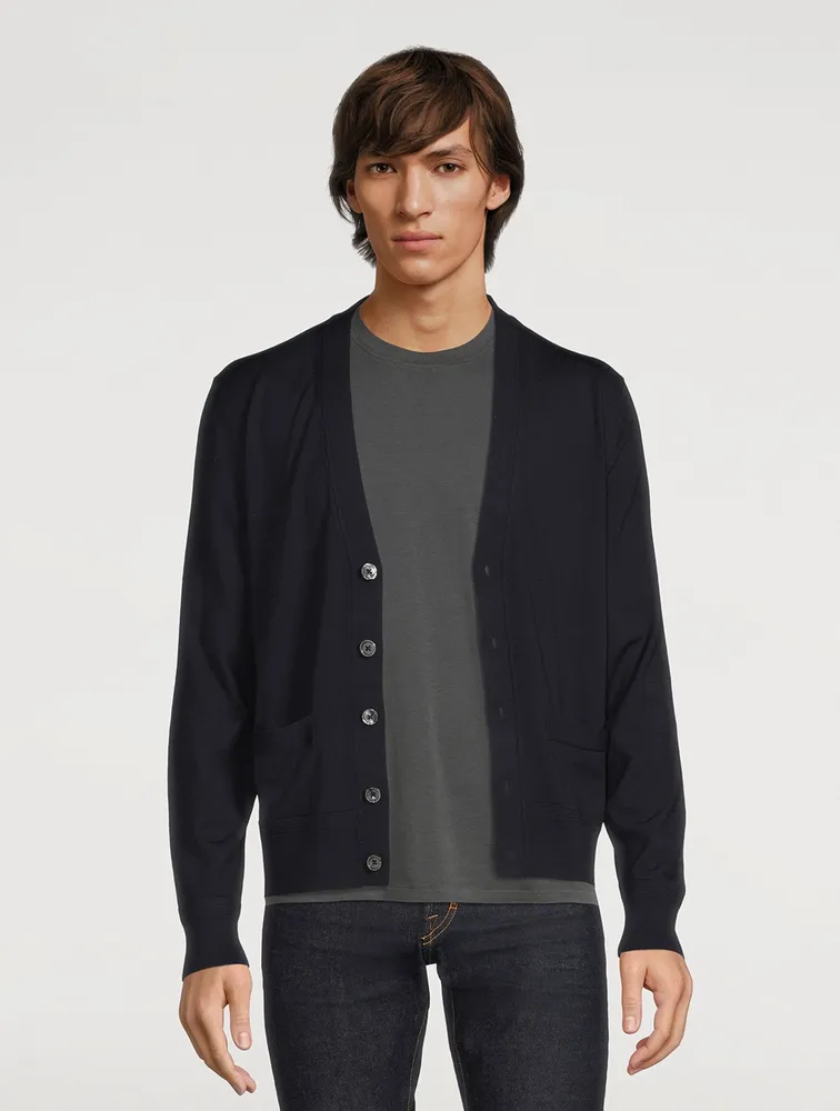 Wool V-Neck Cardigan