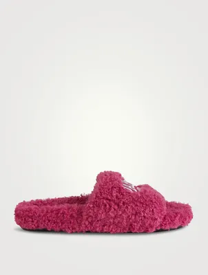 Furry Paris Slide Sandals