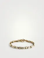 Vintage 10K Gold Diamond Tennis Bracelet