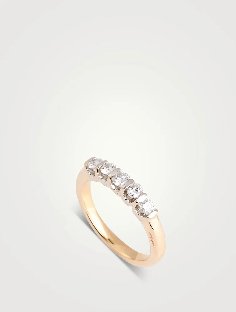 Vintage 14K Gold Diamond Ring