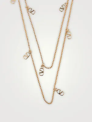 VLOGO Layered Chain Necklace